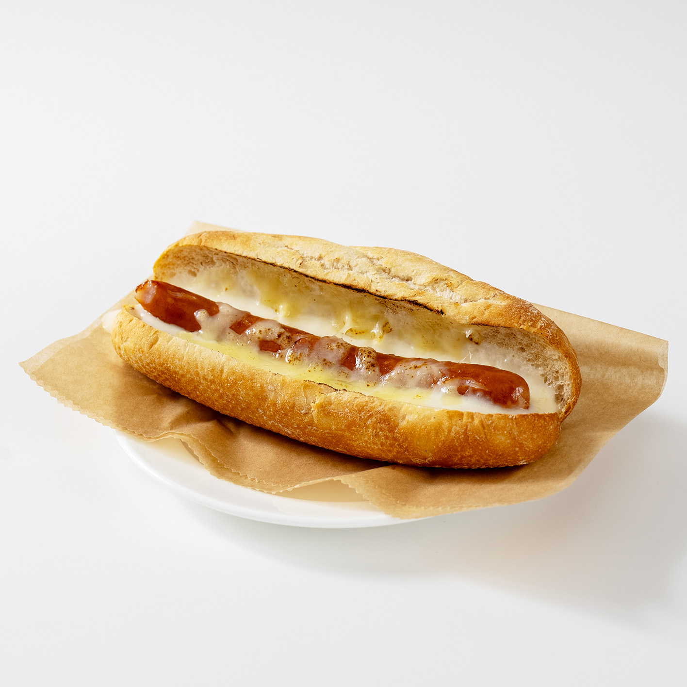 【カスクート】とろーりチーズソースのホットドッグ